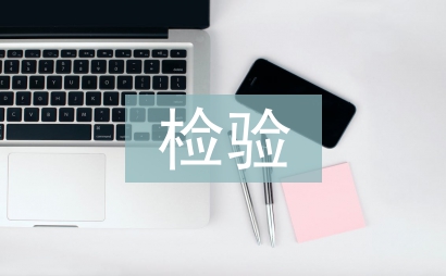 檢驗工作總結