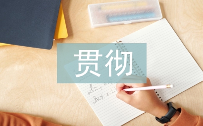 貫徹落實情況